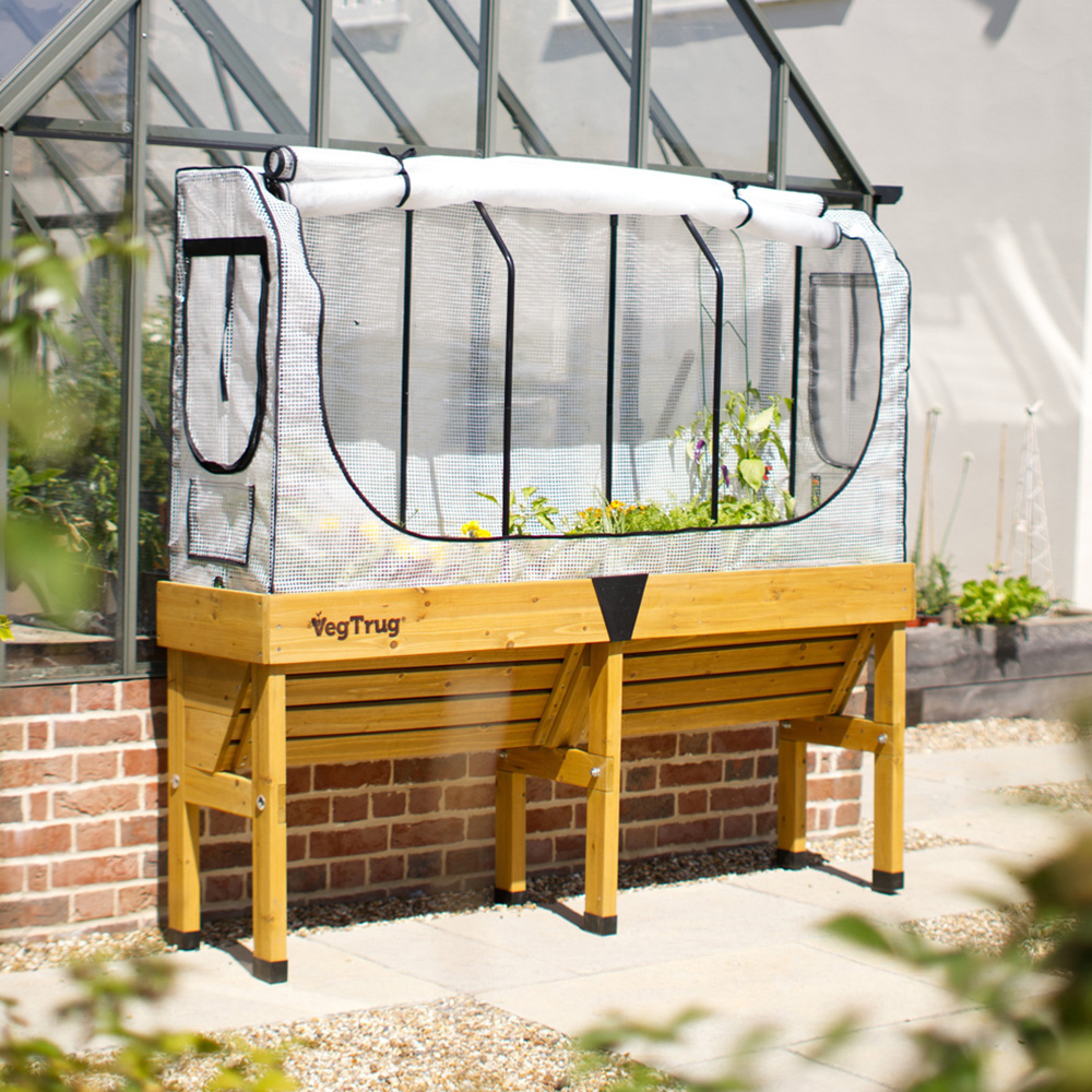 VegTrug Wall Hugger Greenhouse Frame and Multi-Cover Set 3 x 6ft Image 2