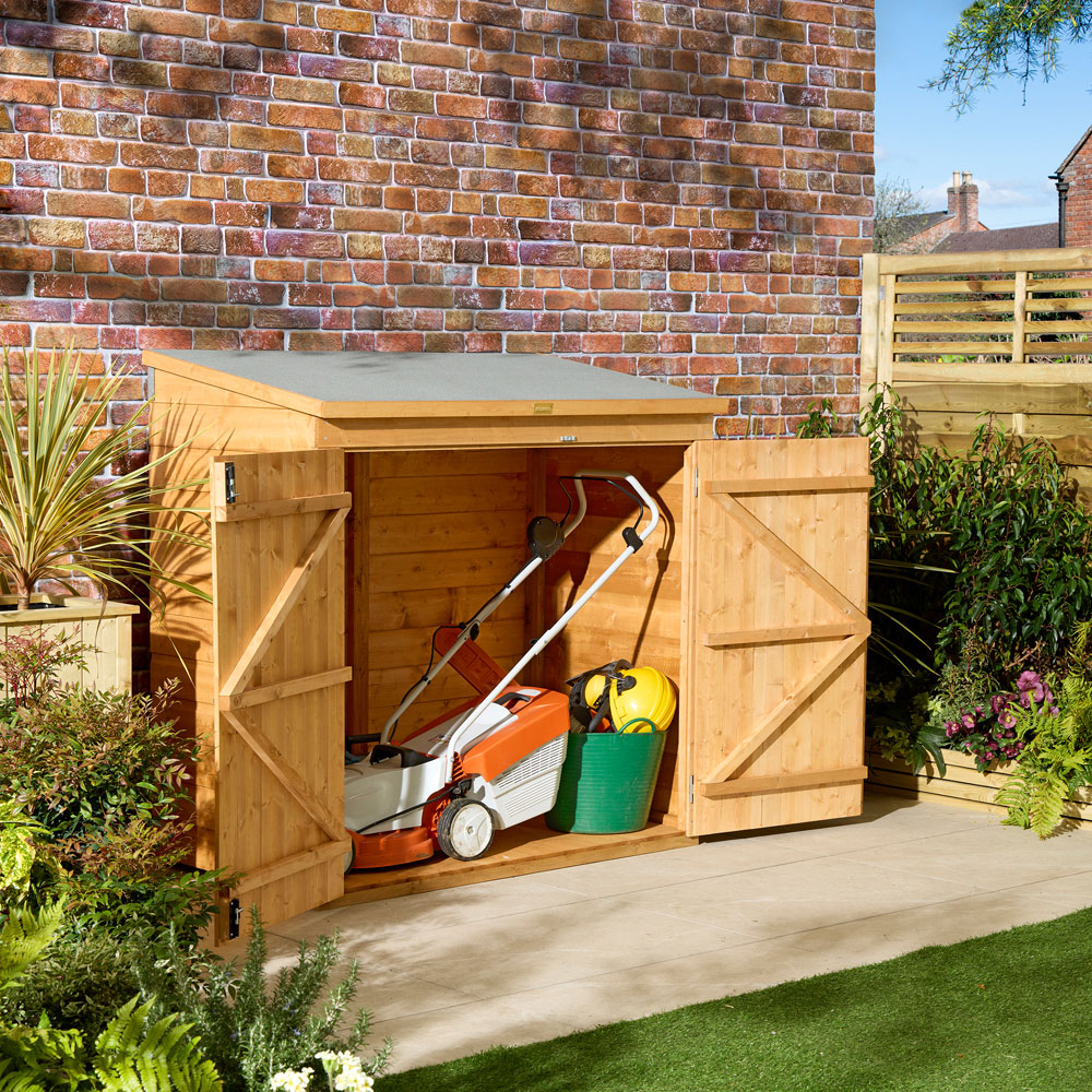 Rowlinson Shiplap 5 x 3ft Mower Garden Storage Shed Image 3