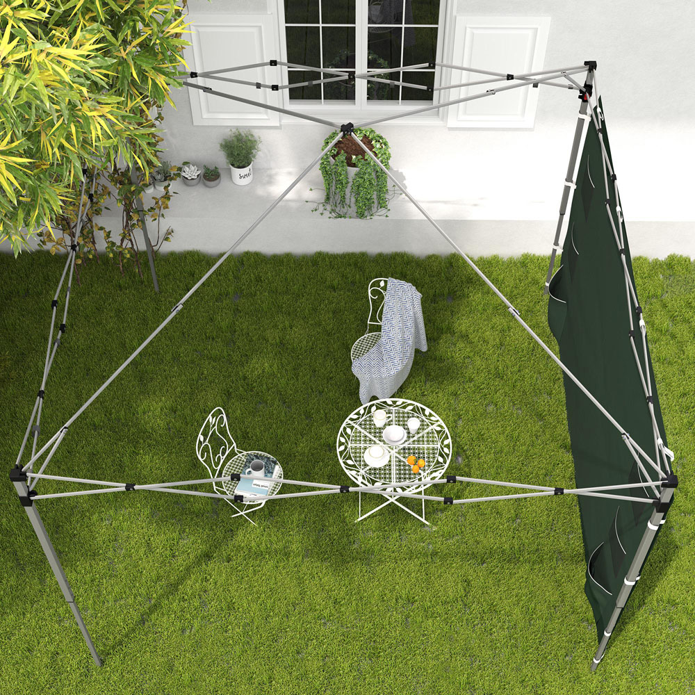 Outsunny 3 x 3m Green Pop Up Gazebo Side Panel Image 3