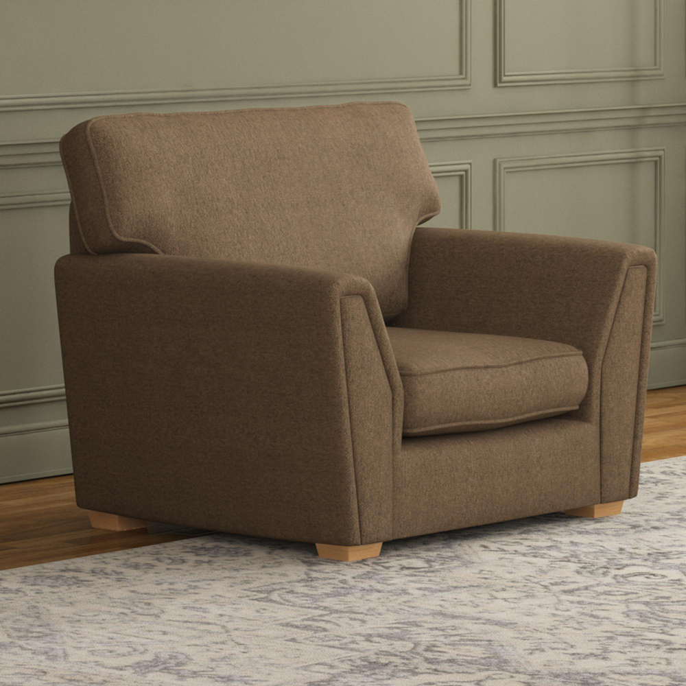 Wendleberry Venice Nutmeg Fixed Back Armchair Image 5