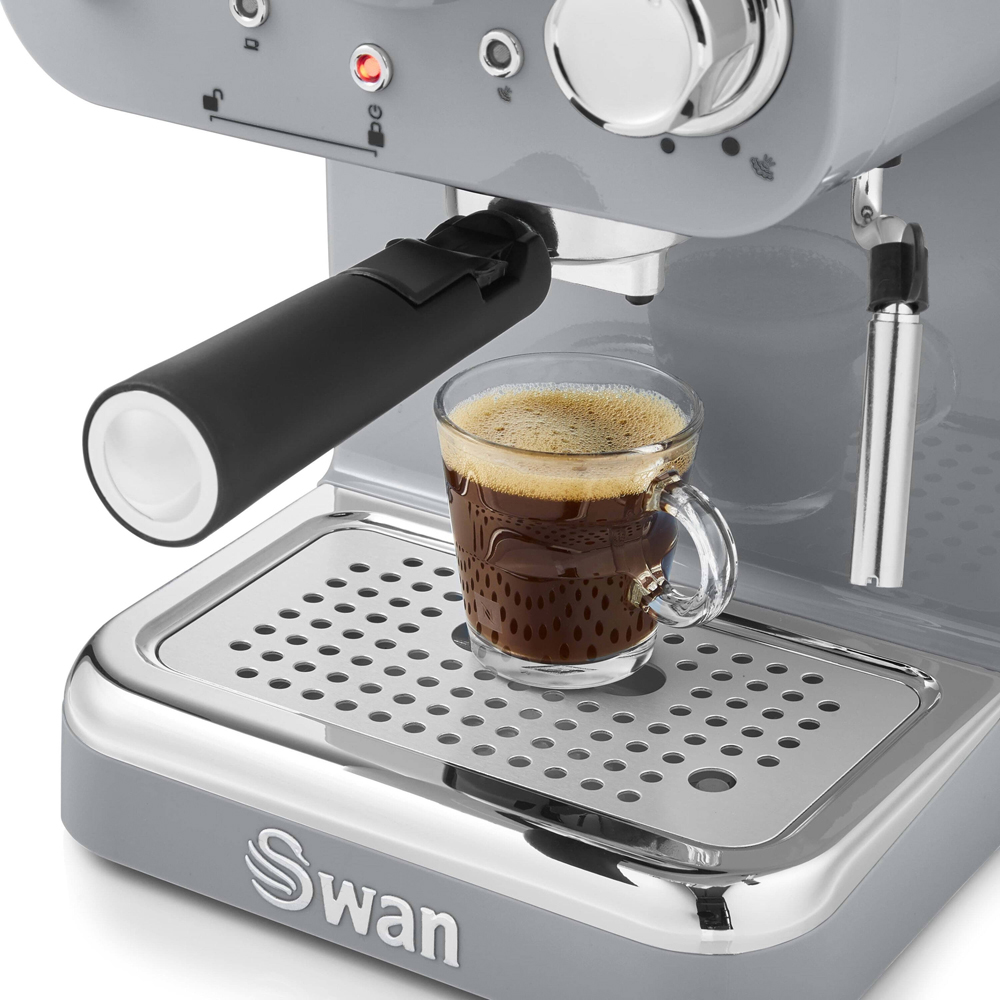 Swan Retro SK22110GRN Grey Pump Espresso Coffee Machine Image 6
