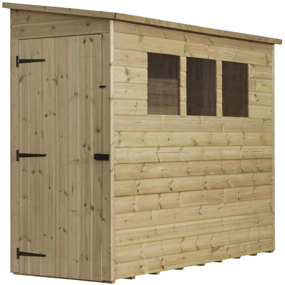 Empire Sheds 2800 7 x 3ft Tongue and Groove Wooden Pent Garden Shed Image 1