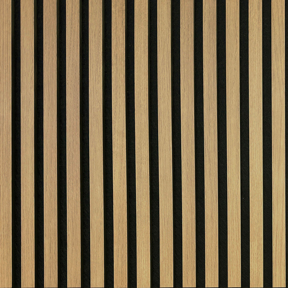 Tuscan Smoked Oak PVC Wrapped Acoustic Wall Tile Image 2