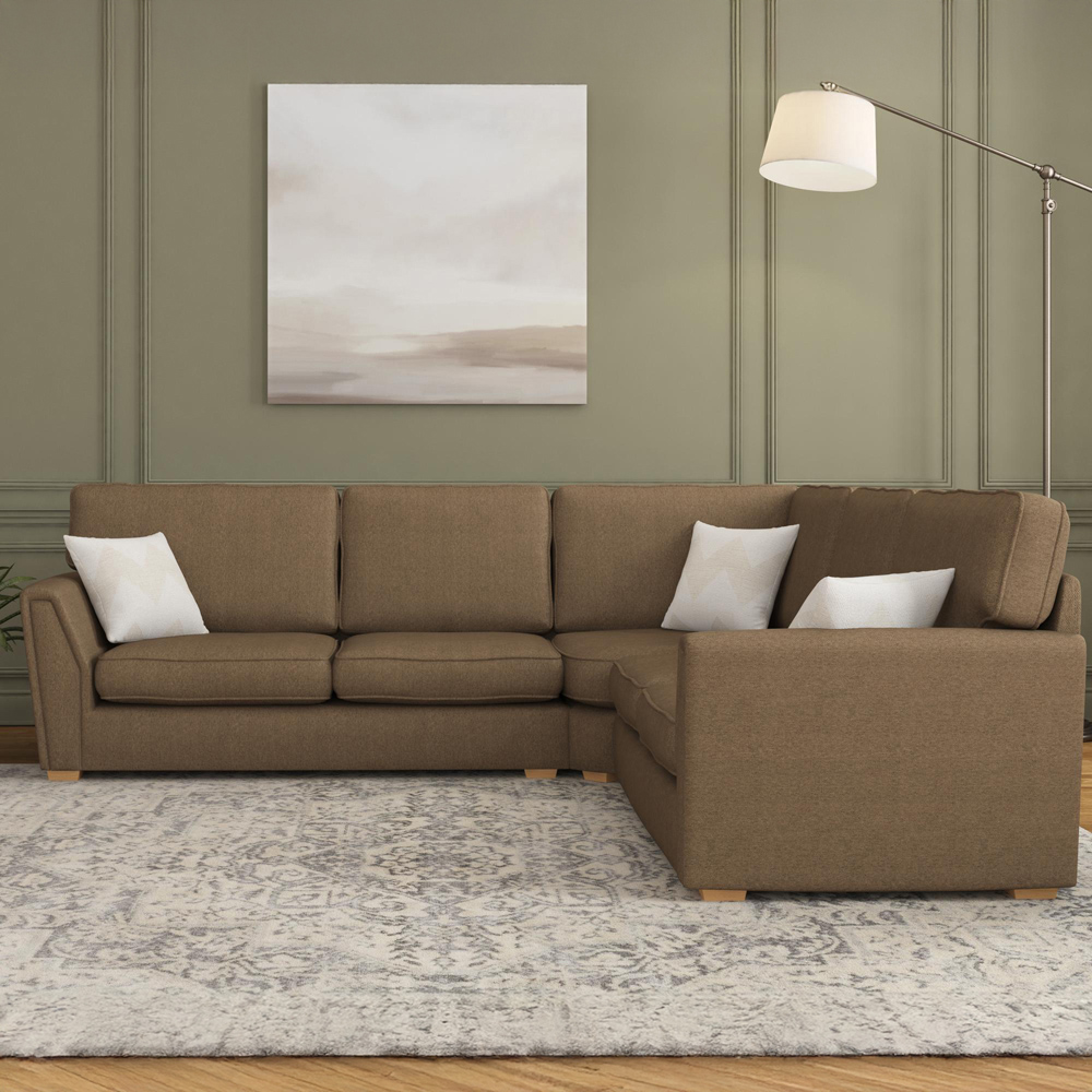 Wendleberry 4 Seater Venice Nutmeg Fixed Back Corner Sofa Image 5
