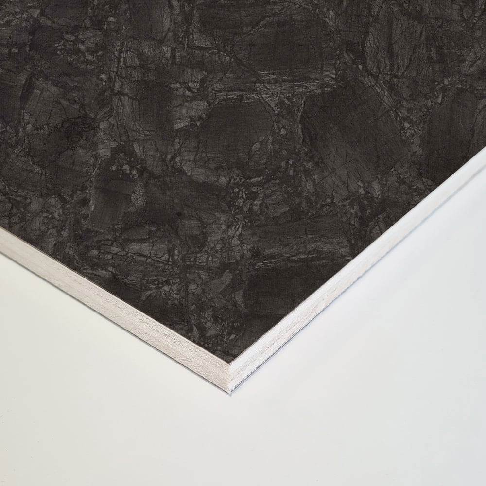 Wetwall Mermaid Concrete Collection Nero Marble Plywood Shower Panel 2420 x 1210mm Image 3