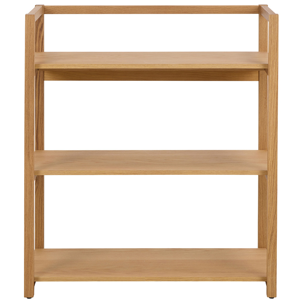 Florence Ludza 3 Shelf Oak Rectangular Bookcase Image 3