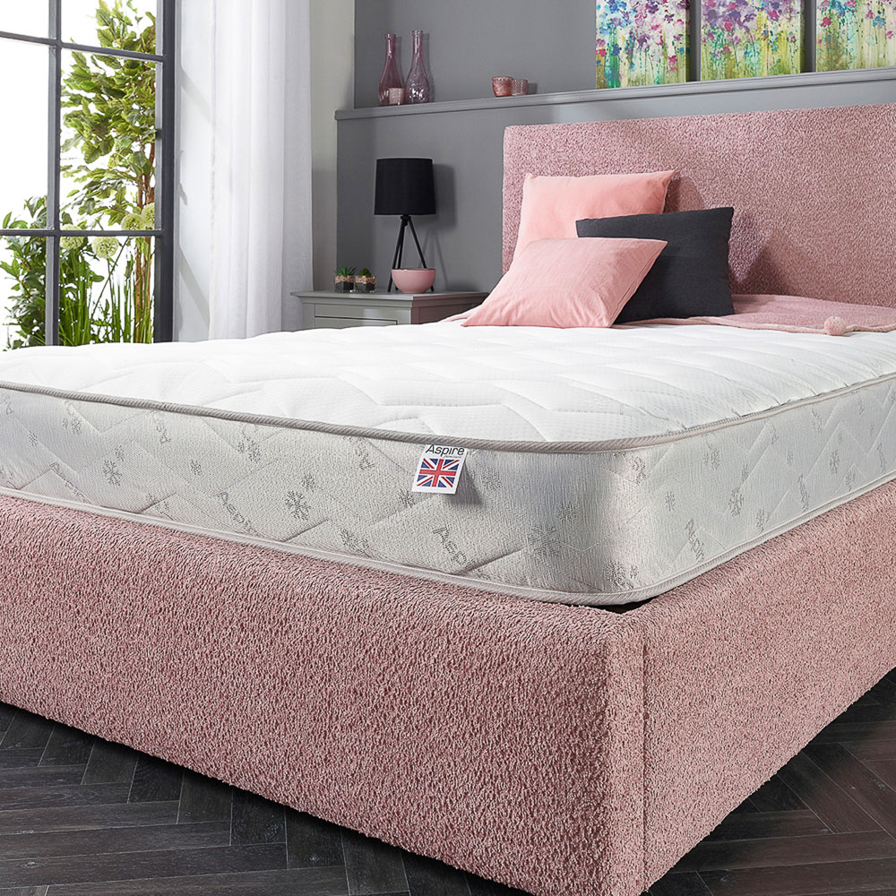 Aspire Small Single Cool Touch Diamond Memory Foam and Bonnell Spring Hybrid Mattress Image 6
