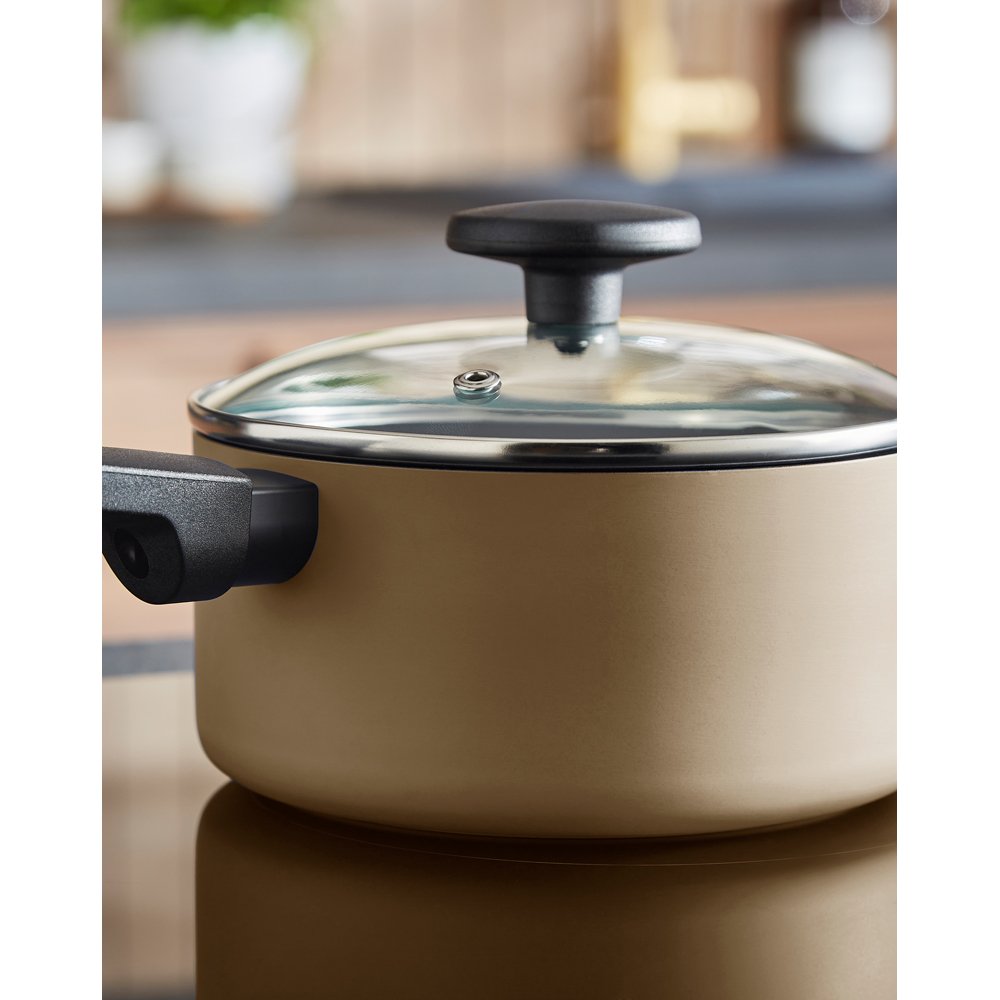 Morphy Richards Cream Recycled Aluminium 5 Piece Saucepan Set Image 8