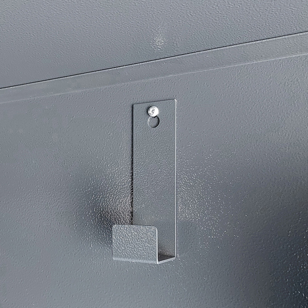 Asgard Centurion 5x 14ft Double Door Cream High Security Apex Motorcycle Garage Image 6