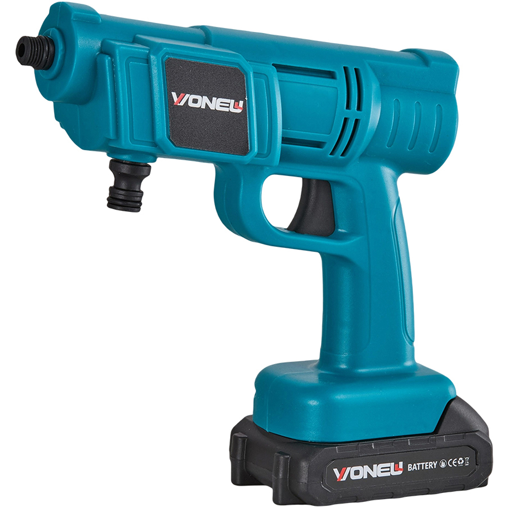 Living and Home GT200026 260W Blue Cordless Handheld Pressure Washer with Battery and 5m Hose Image 3