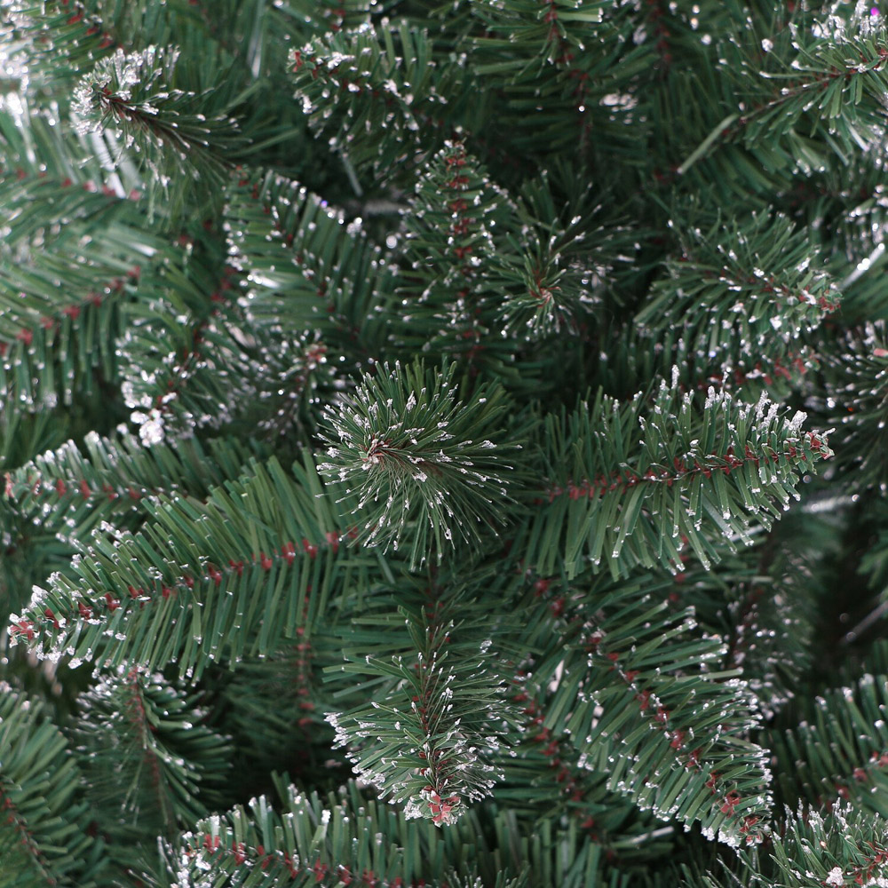 6ft Glitter Tip Fir Christmas Tree Green Image 3