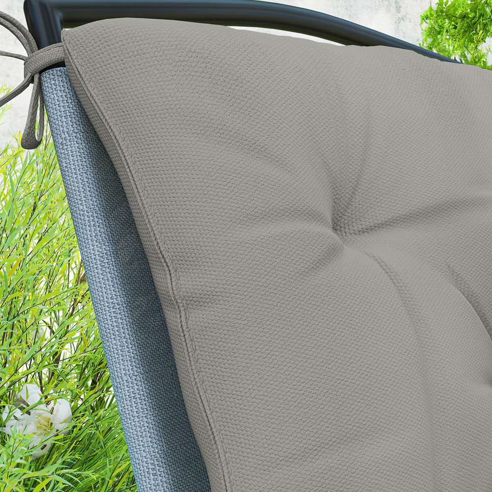 Outsunny Grey Garden Chair Cushions 49 x 50cm 2 Pack Image 3