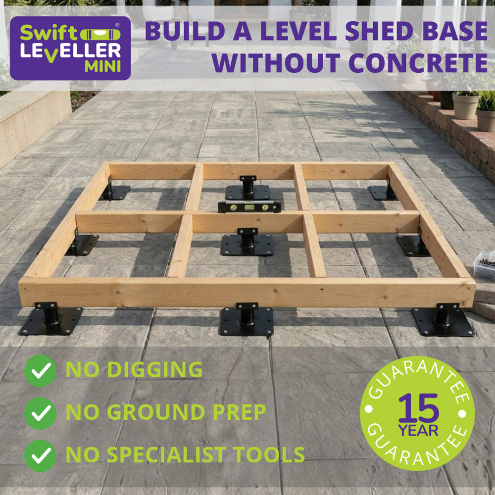Swift Leveller Mini Hard Ground Shed Base Kit 10 x 8ft with 14 Supports Image 3