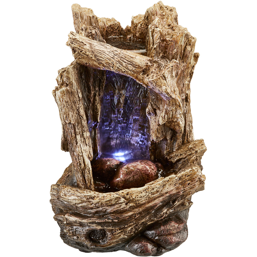 Garden Gear Tabletop Tree Trunk Waterfall Water Feature Image 1