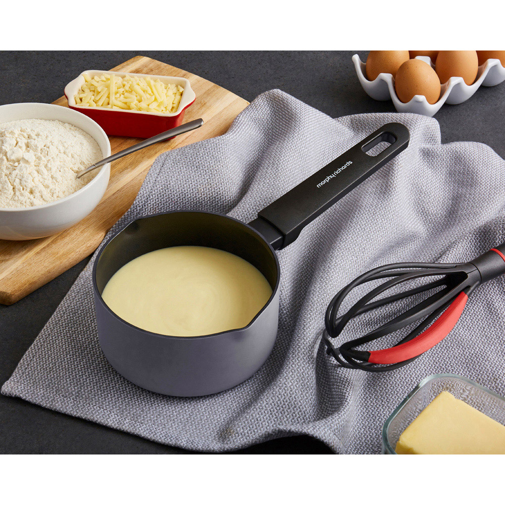 Morphy Richards 14cm Grey Recycled Aluminium Milk Pan Image 4