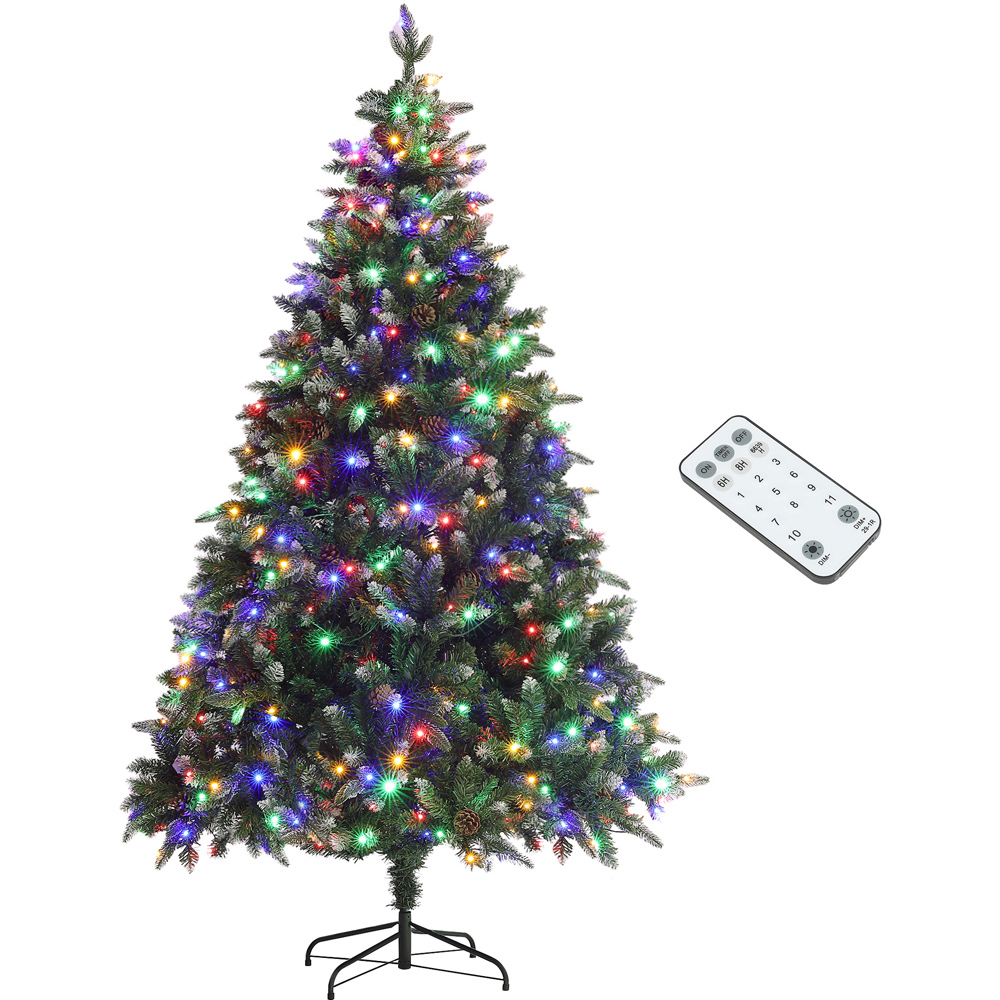 Everglow Pre-Lit Artificial Christmas Tree with Remote 7ft Image 3