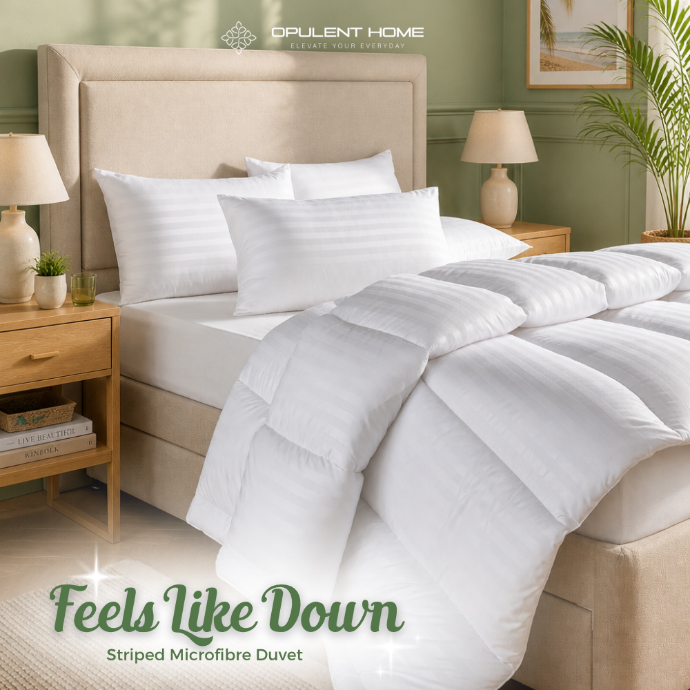 Opulent Home Single White Summer Hollowfibre Duvet 3 Tog Image 9