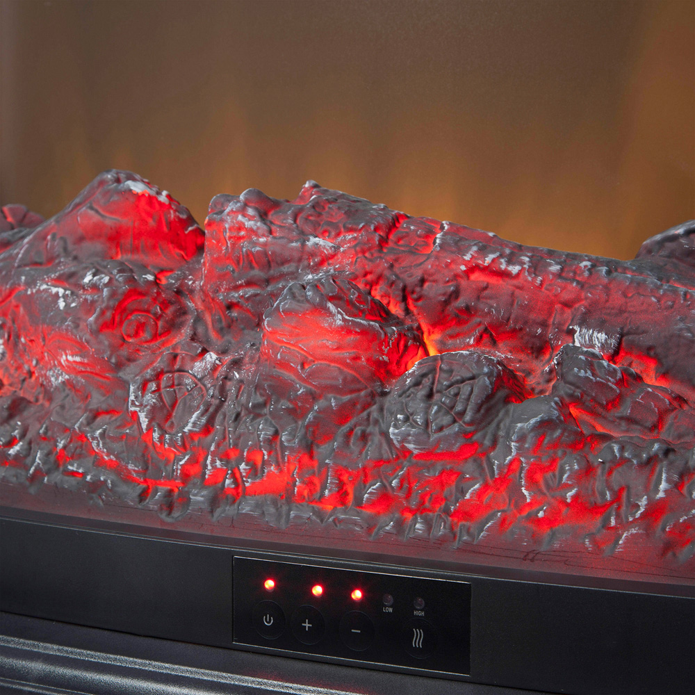 Warmlite Rochester Black Cast Effect Stove Fire with Remote Control 2000W 12 inch Image 5