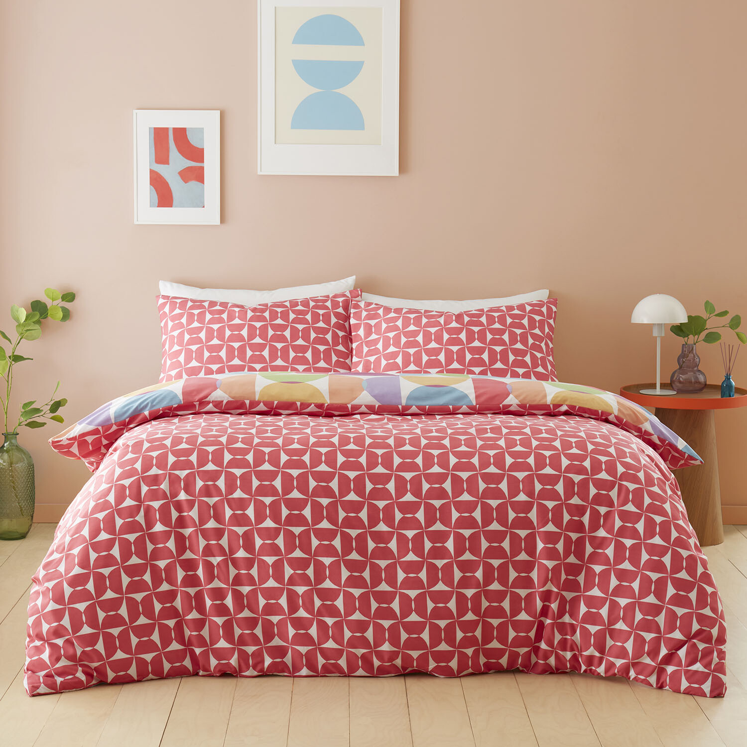 Calypso Geo Duvet Set - Multicolour / Single Image 2