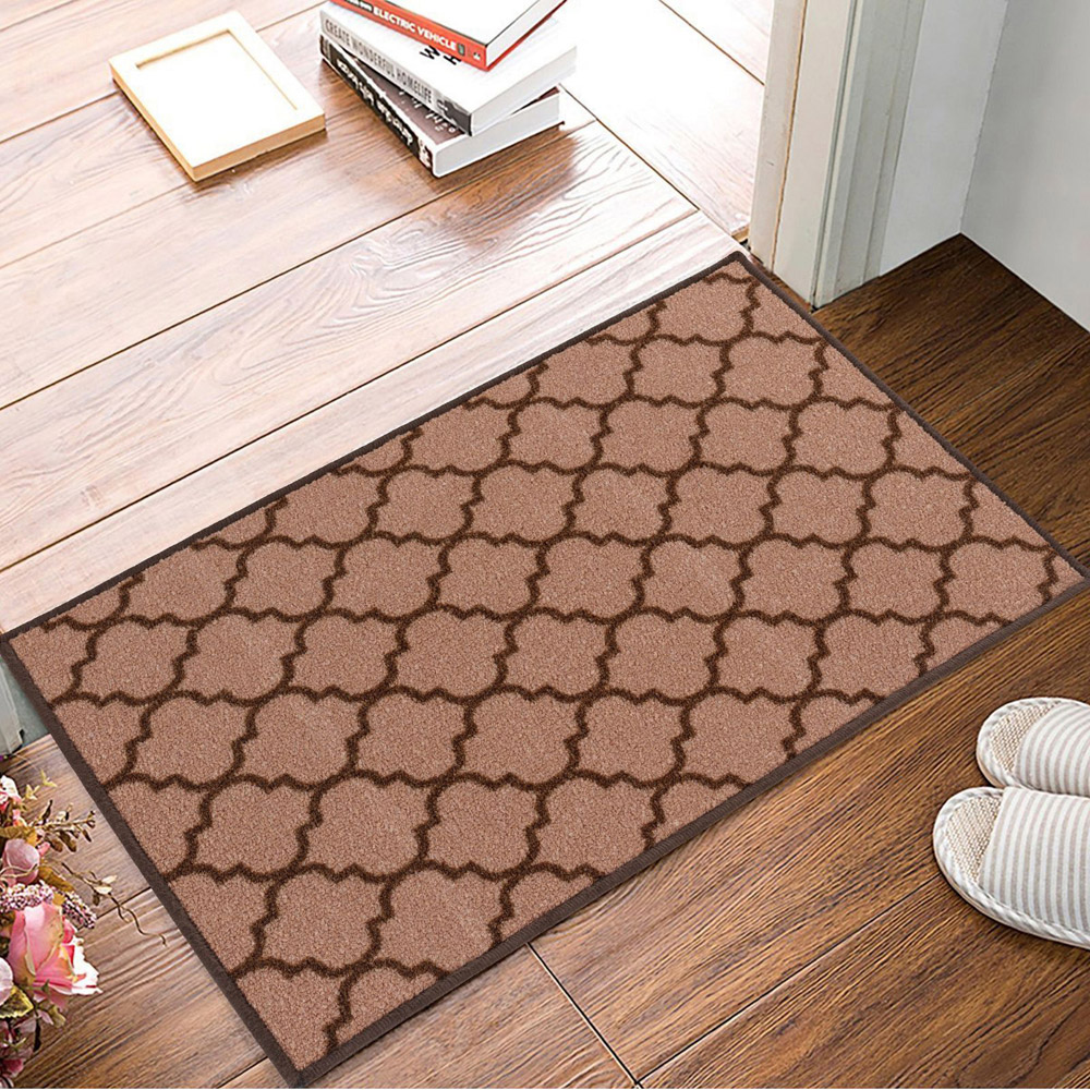 Smart Living Trellis Beige and Brown Gel Back Non-Slip Door Mat 57 x 90cm Image 3