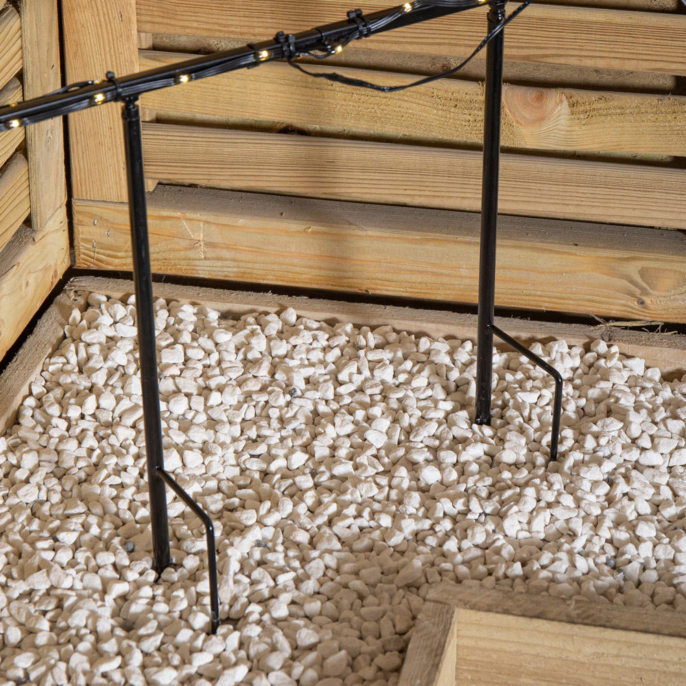 Samuel Alexander 90 Warm White LED Dewdrop Metal Christmas Tree Garden Stake Image 6