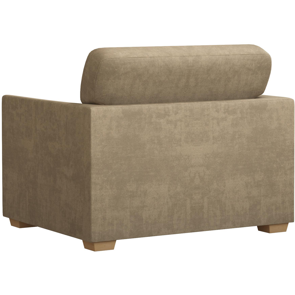 Modo Mink Plush Velvet Fixed Back Armchair Image 5