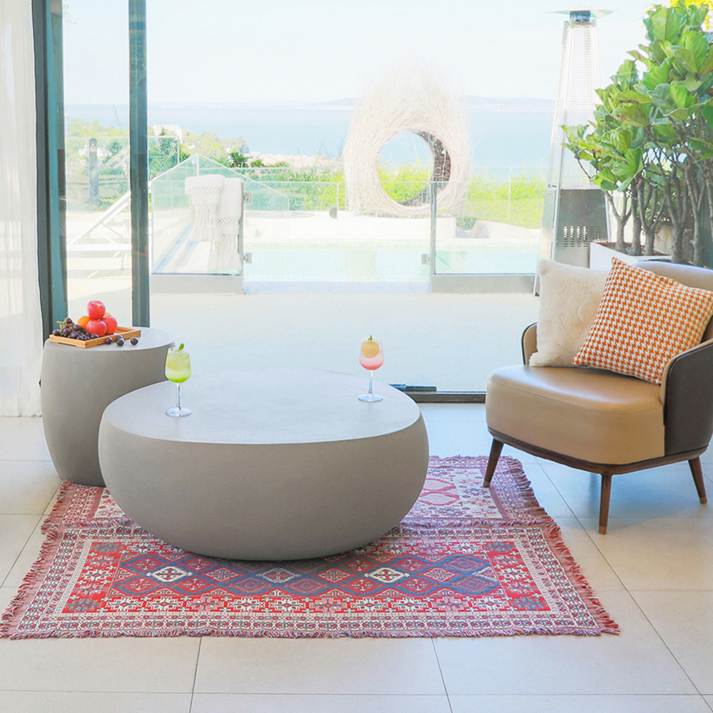 Elementi Ikaria Space Grey GRC Coffee Table Image 4