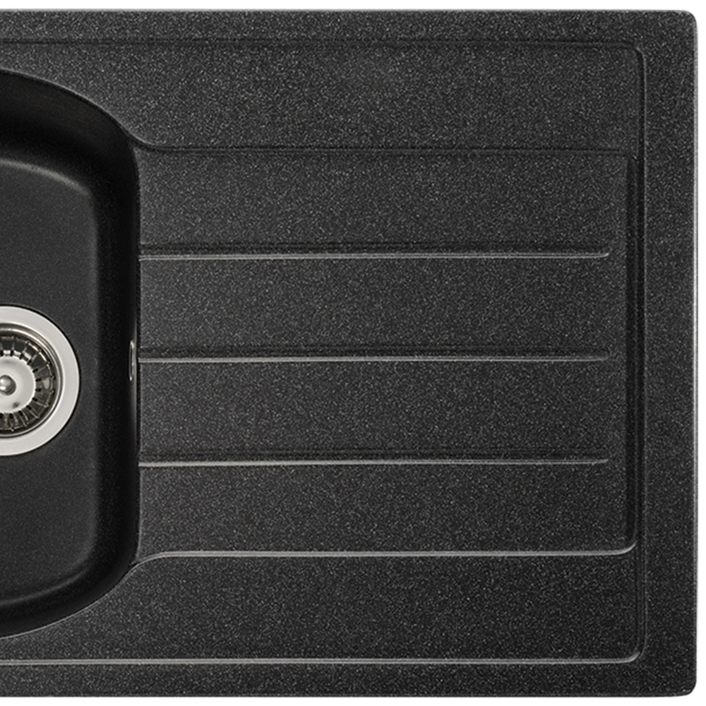 Rufford Quartz 1.0 Bowl Kitchen Sink 780mm Image 3