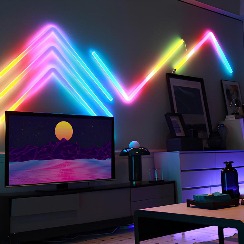 Govee Glide RGBIC LED Smart Wall Light 7 Pack Image 2