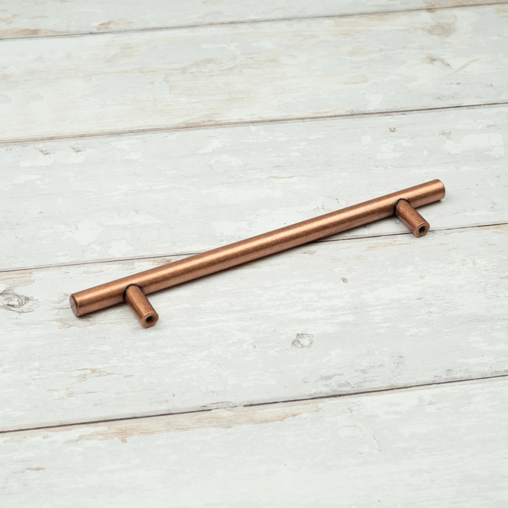 Handle & Home Antique Copper T-Bar Handle 160mm Image 3