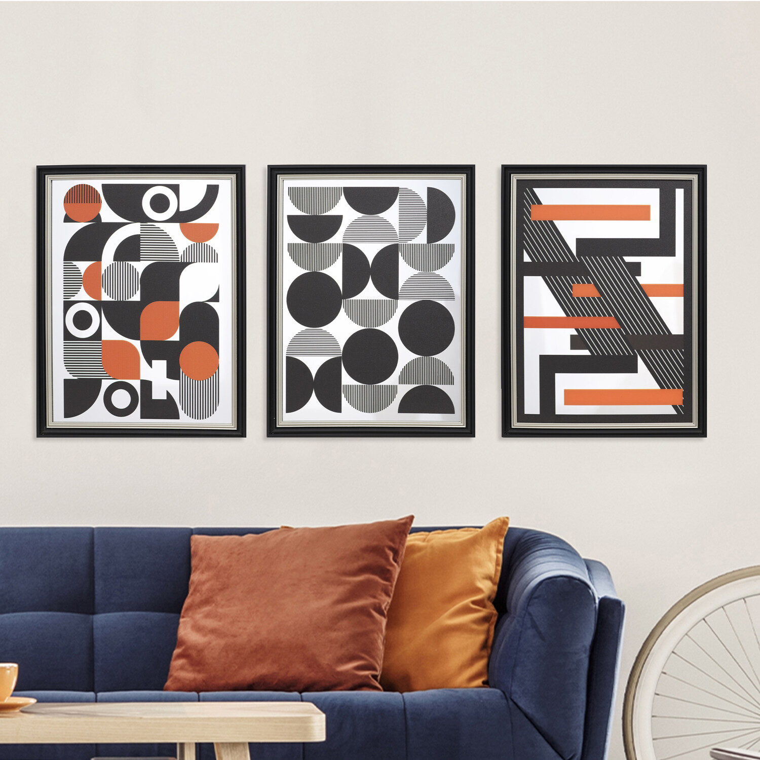 Geometric Mirrored Wall Art Multicolour Image 13