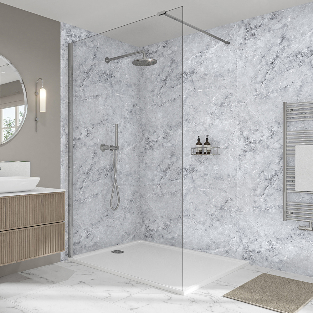 Wetwall Elite Post Formed and Tongue and Groove Fumo Shower Panel 2420 x 1200mm Image 1