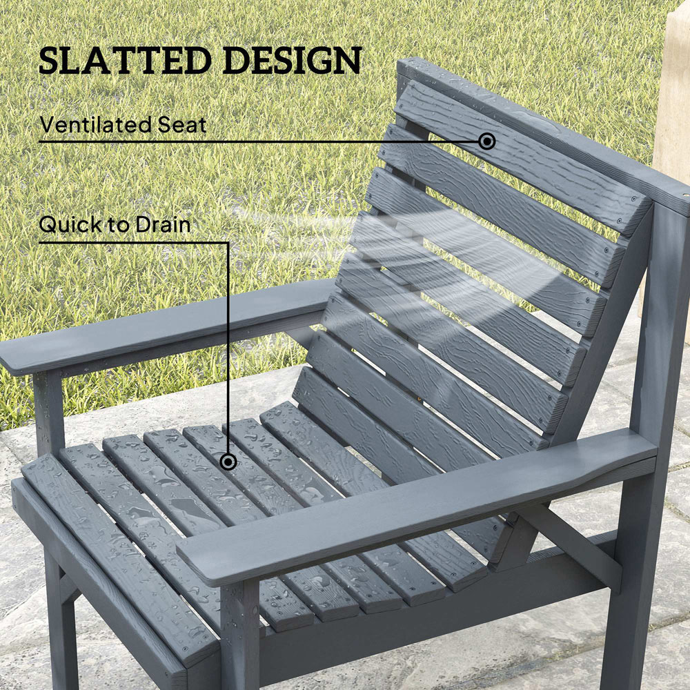 Outsunny 4 Seater Grey Garden Lounge Set Image 3