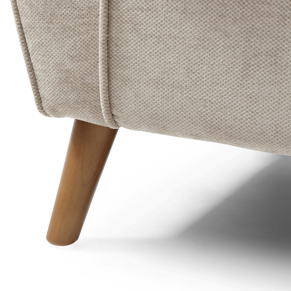 Lily Taupe Chenille Wingback Armchair Image 6