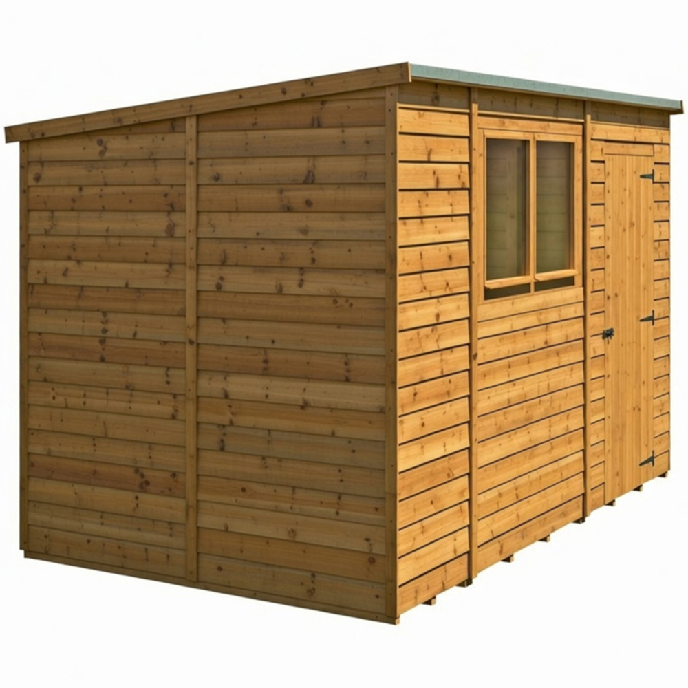 Shire 10 x 6ft Overlap Pent Shed Image 4