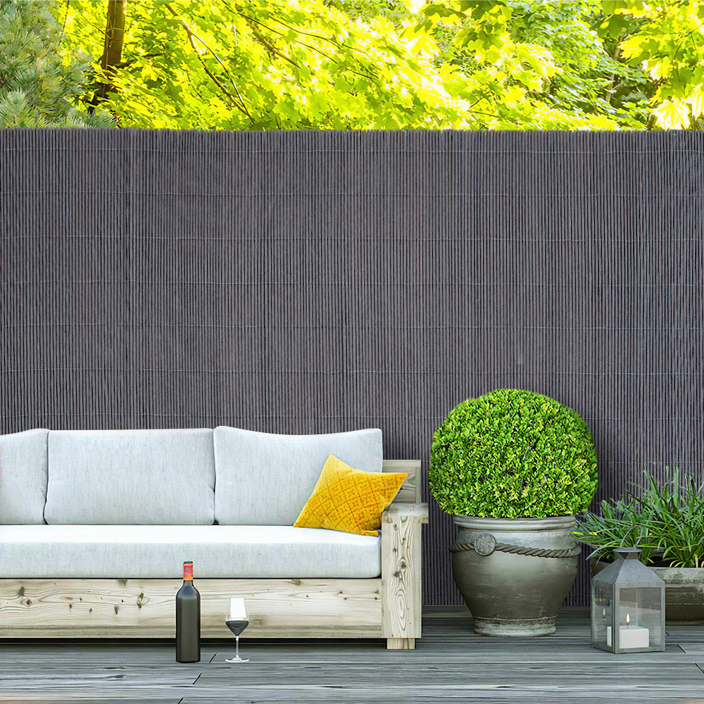 Living and Home 6.5 x 9.8ft Dark Grey Waterproof UV-Resistant Privacy Fence Image 5
