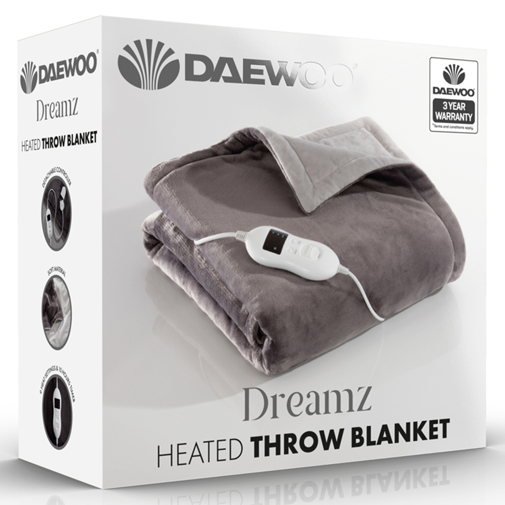 Daewoo Two Tone Heated Throw 160 x 120cm Image 2
