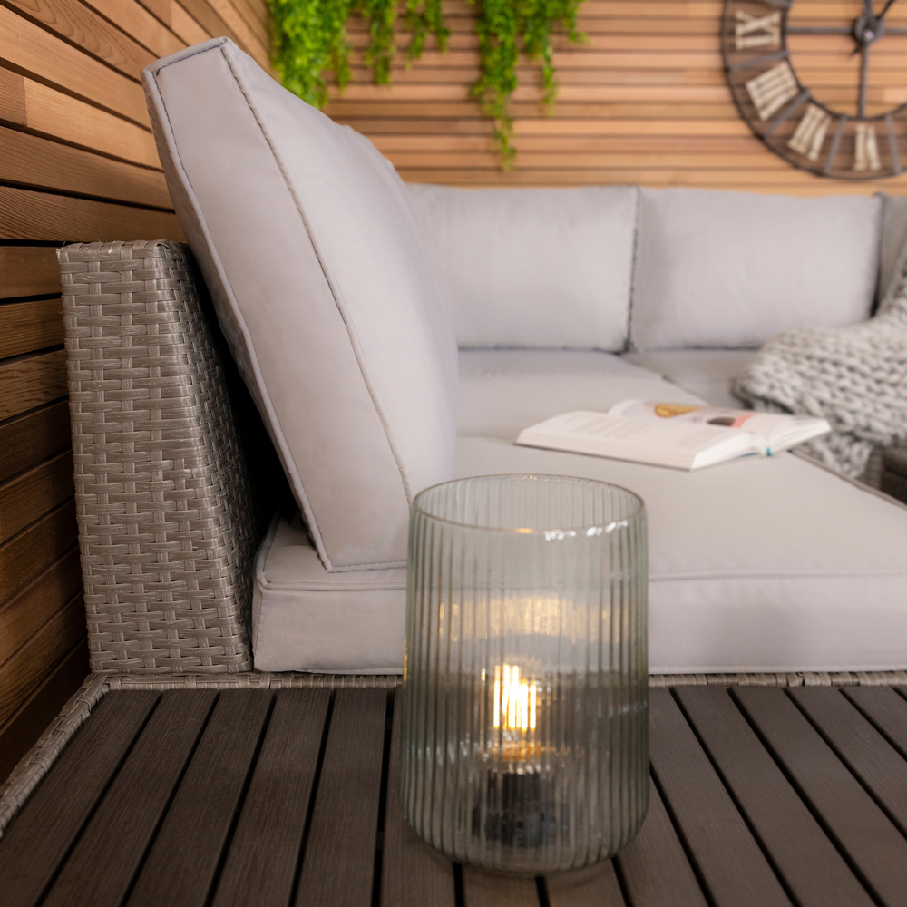 Charles Bentley 5 Seater Rattan Corner Lounge Set Image 8