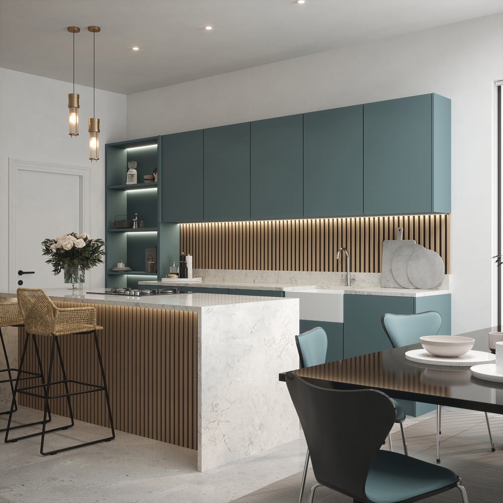 Tuscan Natural Oak PVC Wrapped Acoustic Wall Panel 240 x 60.8cm Image 8