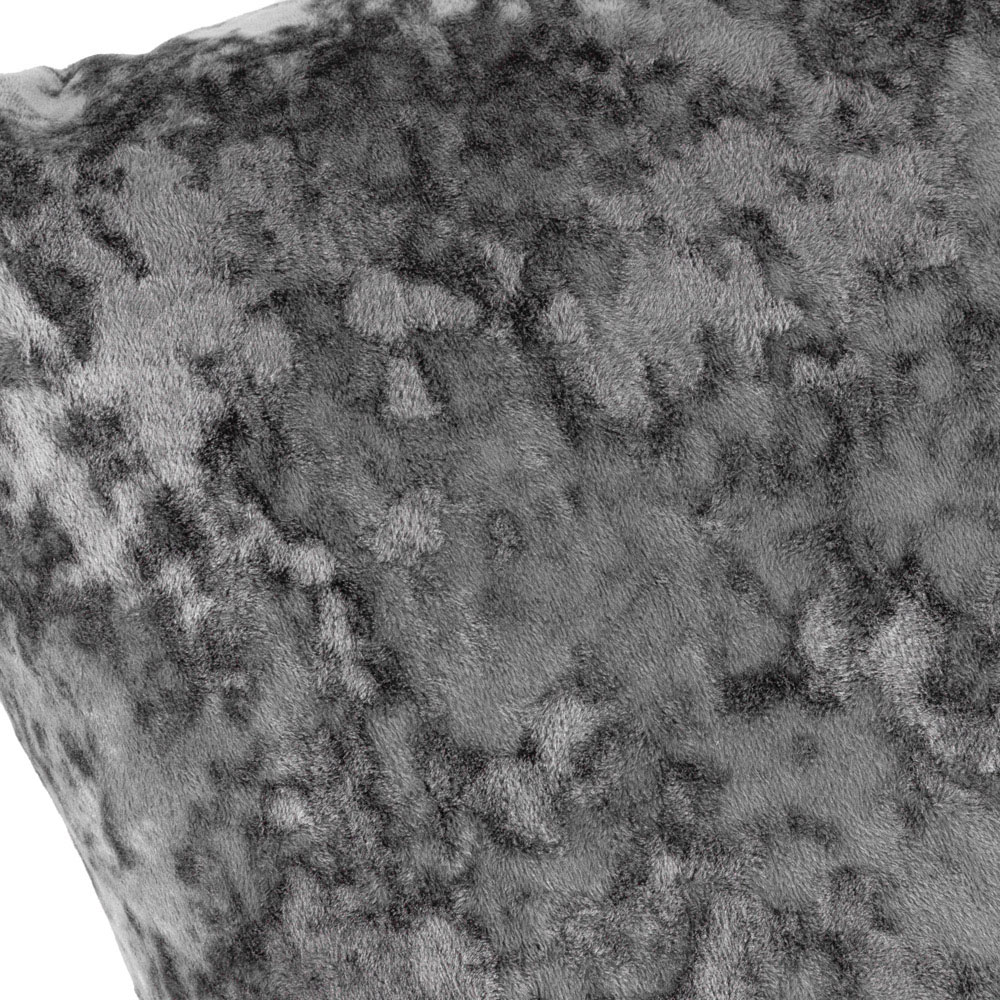 Paoletti Verona Pewter Square Crushed Velvet Cushion Image 3