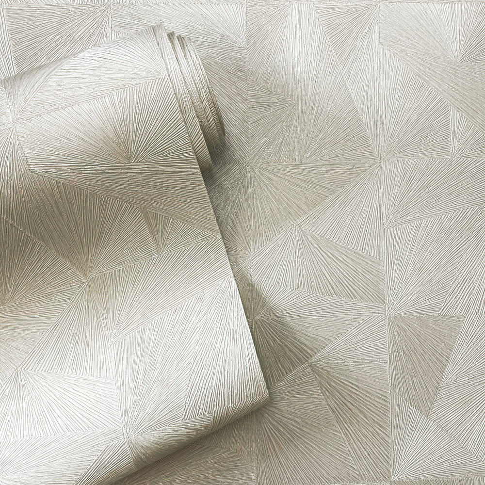 Belmont House Ziggy Porcelain White Wallpaper Image 2