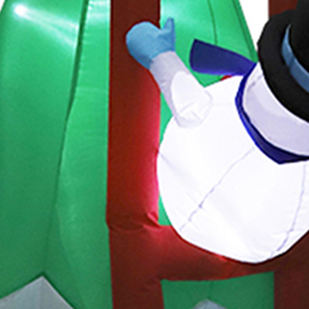 Living and Home Inflatable Santa Snowman and Penguin Model LED Christmas Decoration 5.9ft Image 6