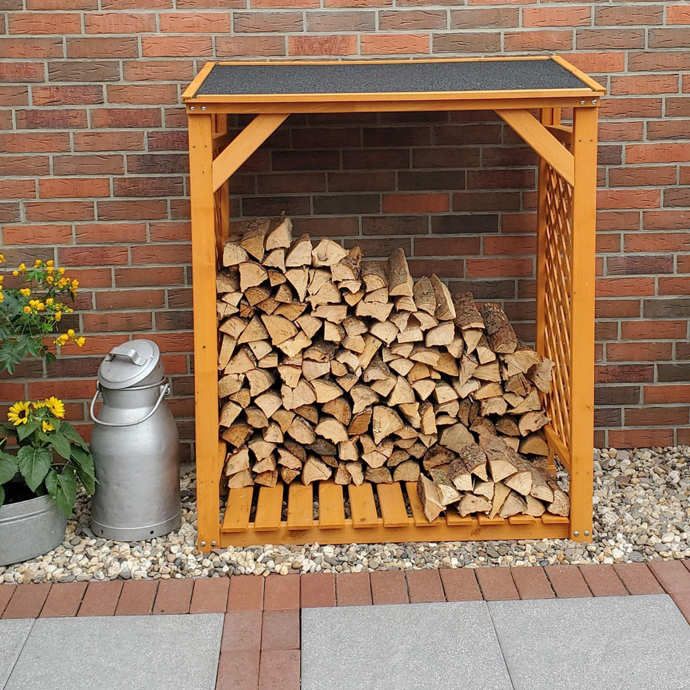 Promex Honey Brown Garden Log Store Image 4