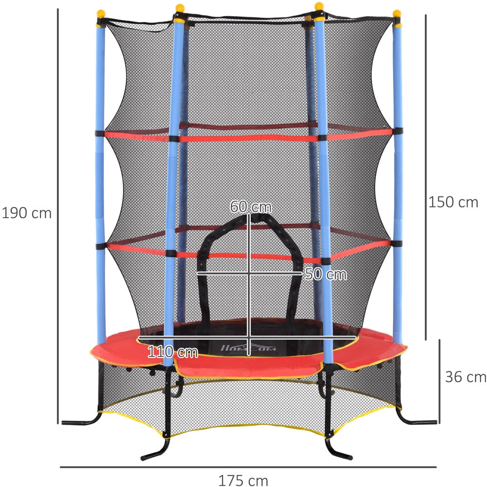 Tommy Toys Kids Trampoline with Enclosure Net Built-in Zipper Image 7