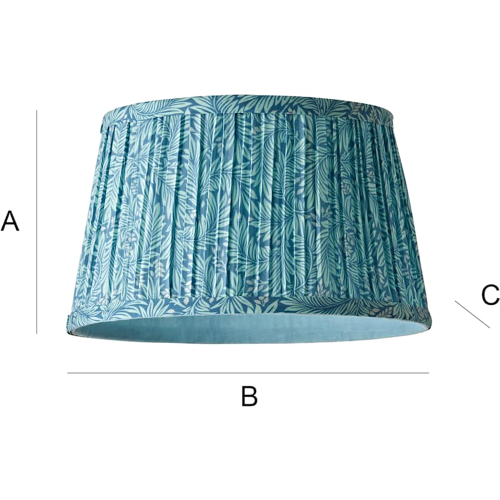 ValueLights Alba Tapered Leaf Pleated Small Ceiling Lamp Shade Image 8