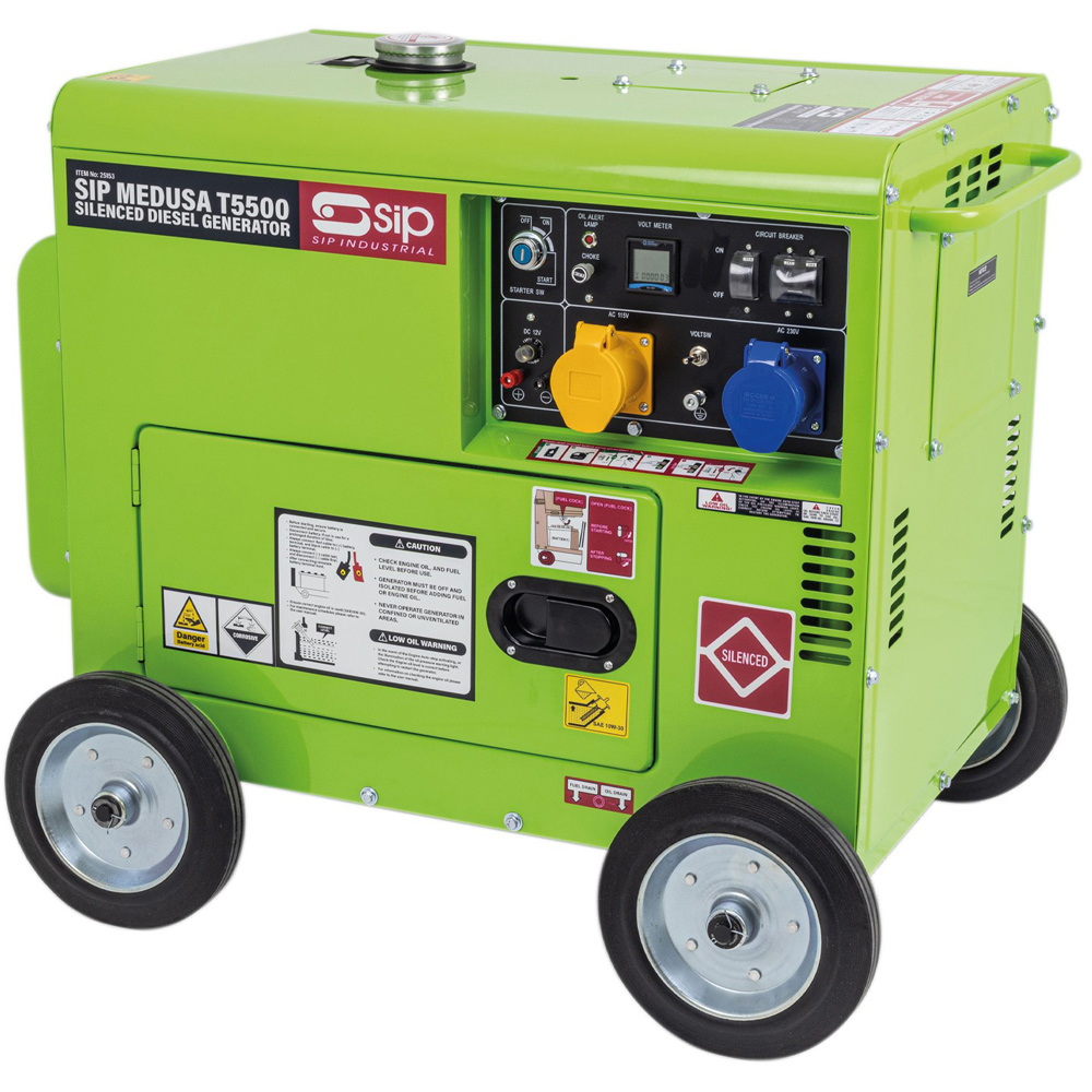 SIP MEDUSA T5500 Silenced Diesel Generator Image 1