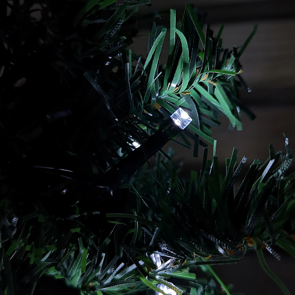 Samuel Alexander 6 Piece 15 White LED Green Tree Christmas Path Light 5m Image 6