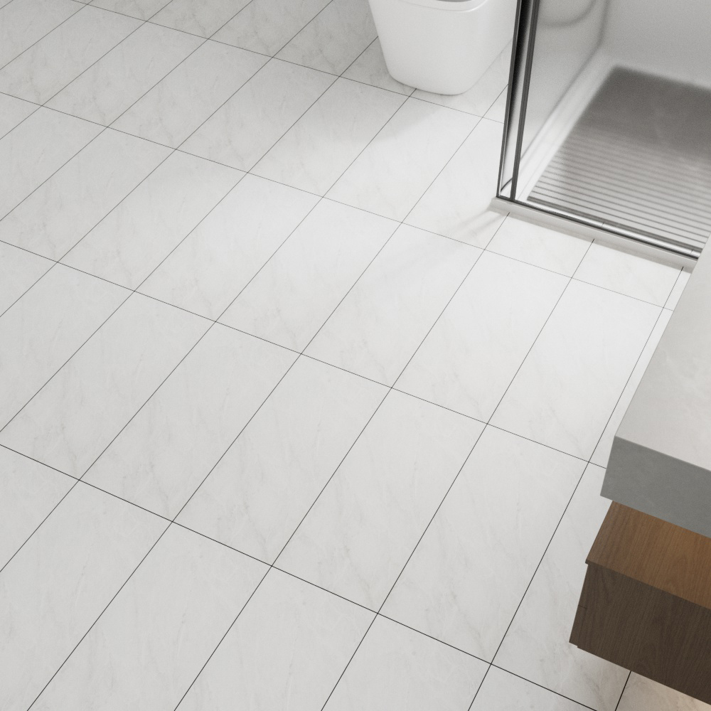 Living and Home PVC White Stone Effect Self Adhesive Waterproof PVC Flooring Plank 28 Pack Image 7