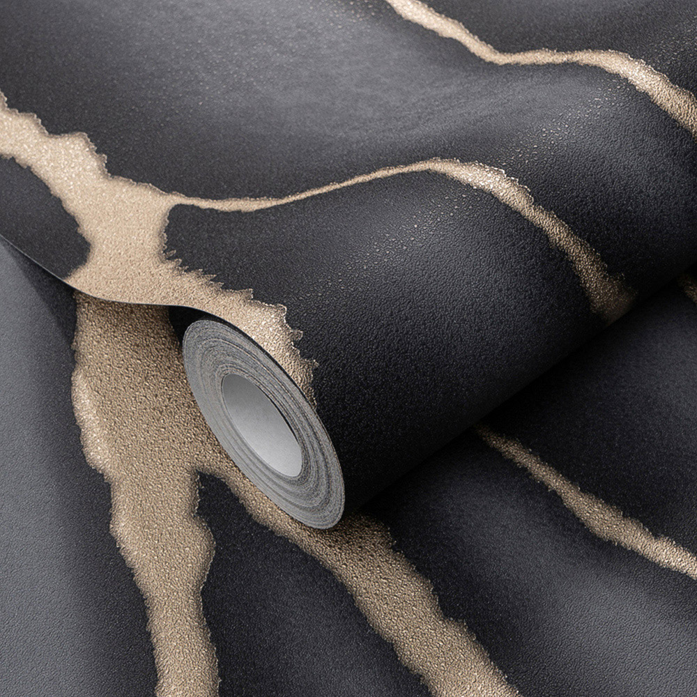 Erismann Calacatta Marble Black Wallpaper Image 2