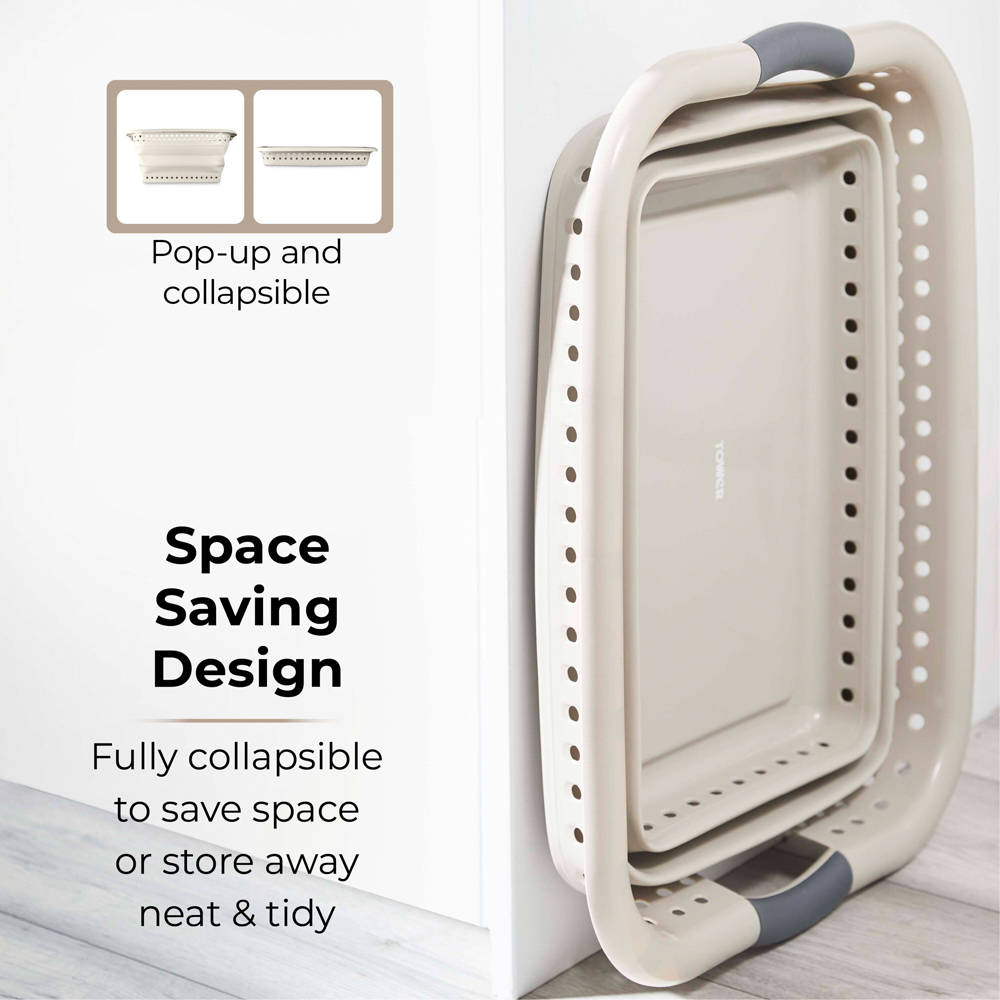 Tower Latte Collapsible Laundry Basket Image 5